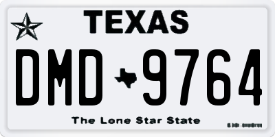 TX license plate DMD9764