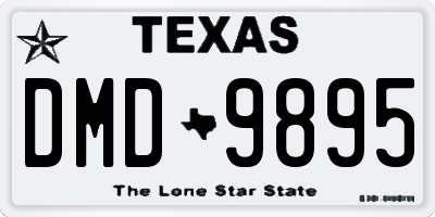 TX license plate DMD9895