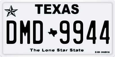 TX license plate DMD9944
