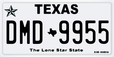 TX license plate DMD9955