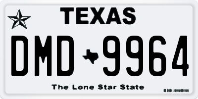 TX license plate DMD9964