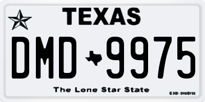 TX license plate DMD9975