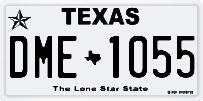TX license plate DME1055