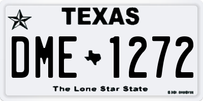 TX license plate DME1272