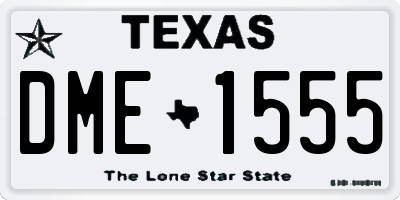 TX license plate DME1555