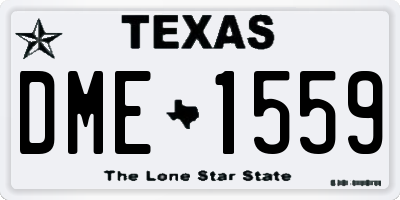 TX license plate DME1559