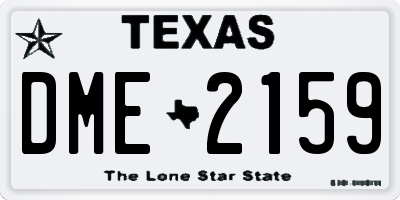 TX license plate DME2159
