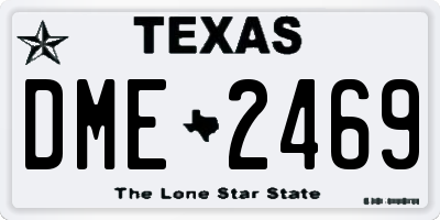 TX license plate DME2469