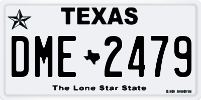 TX license plate DME2479