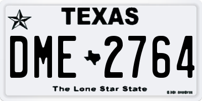 TX license plate DME2764