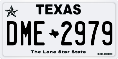 TX license plate DME2979