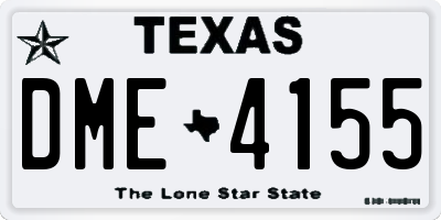 TX license plate DME4155
