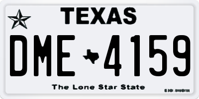 TX license plate DME4159