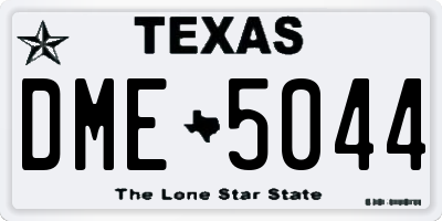 TX license plate DME5044