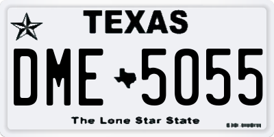 TX license plate DME5055