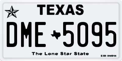 TX license plate DME5095