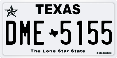 TX license plate DME5155