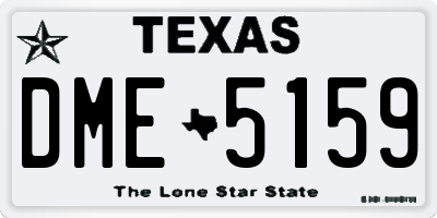 TX license plate DME5159