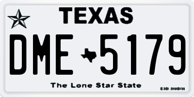 TX license plate DME5179