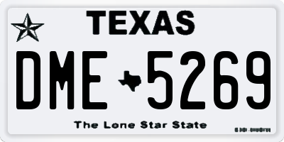 TX license plate DME5269