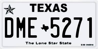 TX license plate DME5271