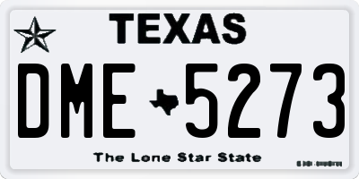 TX license plate DME5273