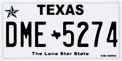 TX license plate DME5274