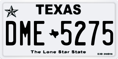 TX license plate DME5275