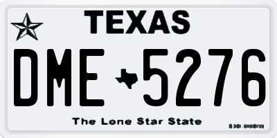 TX license plate DME5276