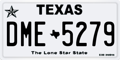 TX license plate DME5279