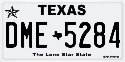 TX license plate DME5284