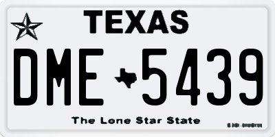 TX license plate DME5439