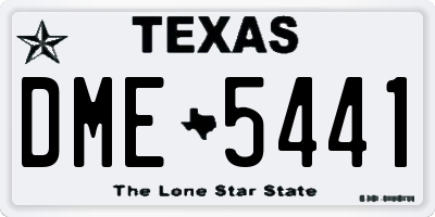 TX license plate DME5441