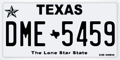 TX license plate DME5459