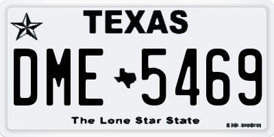 TX license plate DME5469