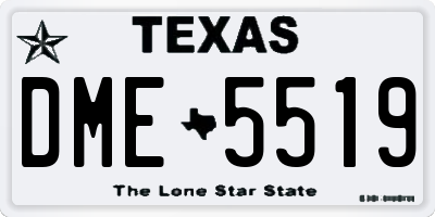 TX license plate DME5519