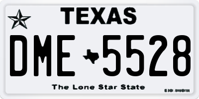TX license plate DME5528