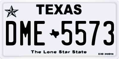 TX license plate DME5573