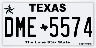 TX license plate DME5574