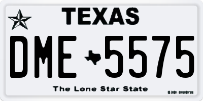 TX license plate DME5575
