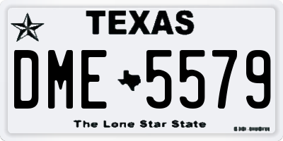 TX license plate DME5579