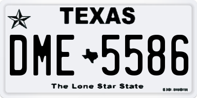 TX license plate DME5586