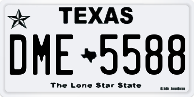 TX license plate DME5588