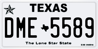 TX license plate DME5589