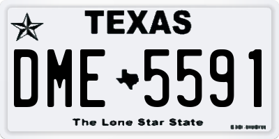 TX license plate DME5591