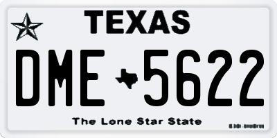 TX license plate DME5622