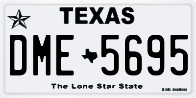 TX license plate DME5695