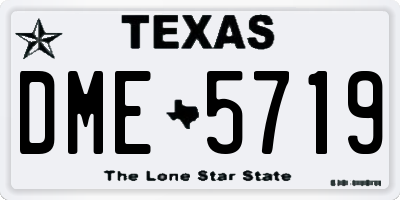 TX license plate DME5719