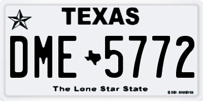 TX license plate DME5772