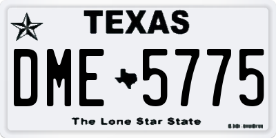 TX license plate DME5775